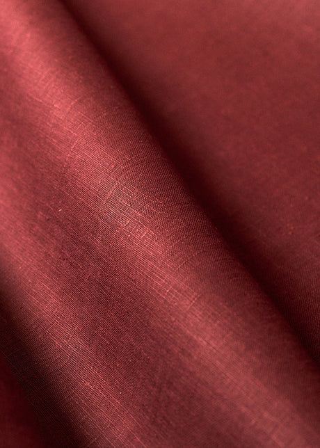 1 Yard Solid Rust Midweight Pure Linen Fabric 7.5 oz Durable 58 Inches Wide