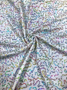 Polyester Spandex Sequins Fabric - Shiny Hologram Swirl, 54" Width