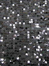 5Mm Shiny Sequin Paillettes Polyester Spandex Fabric - Black, Gold, Red, Purple, Turquoise, Silver, 56"-58" Width