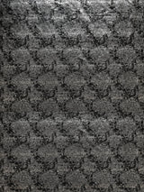 Shiny Snake Print Foil Polyester Spandex Fabric - Gray/Black, Brown/Black, 57" Width