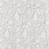 1 Yard White Dense Flower Embroidered Linen Elegant Craft Fabric 54" Width