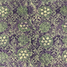 1 Yard Purplish Balls Linen Cotton Blend Print Fabric Midweight Printed 58 Inch Width