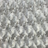 Swirl Rosebud Faux Fur 1 Yard Fabric 100% Polyester, 60″ Wide, 450 GSM Ultra Soft Plush Material