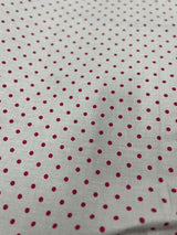 1 Yard Small Polka Dot Poly Cotton Fabric Durable Lightweight Apparel Material width