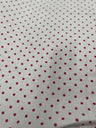 1 Yard Small Polka Dot Poly Cotton Fabric Durable Lightweight Apparel Material width