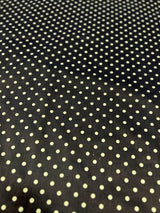 1 Yard Small Polka Dot Poly Cotton Fabric Durable Lightweight Apparel Material width