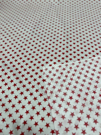 1 Yard Star Print Poly Cotton Fabric Lightweight Durable Apparel Material width