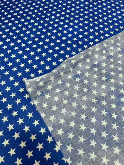 1 Yard Star Print Poly Cotton Fabric Lightweight Durable Apparel Material width