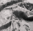Stretch Velvet Crushed Polyester Spandex Fabric - Grey, 58/60" Width