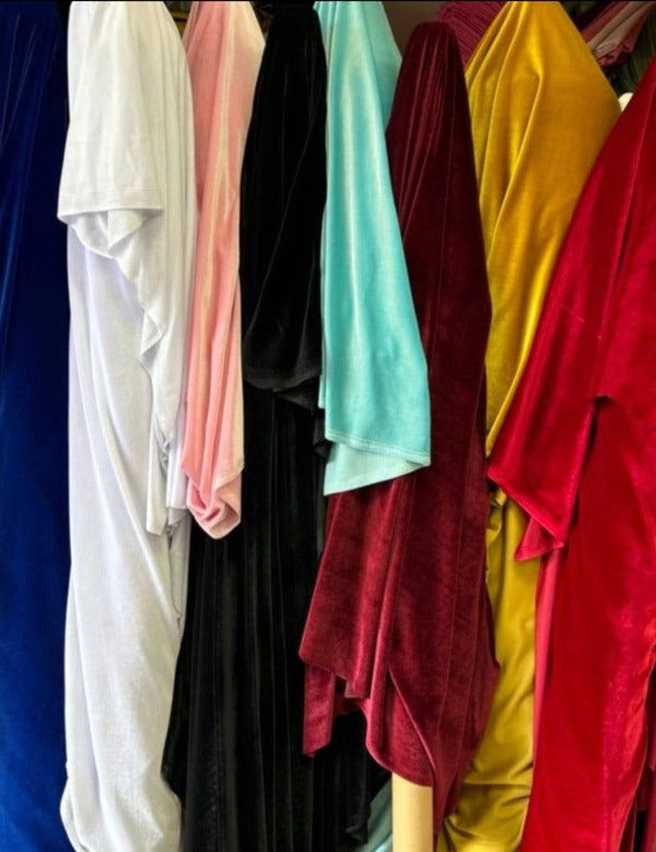 1 Yard Durable Stretch Velvet Fabric for Home, Office & Events 58/60" Width