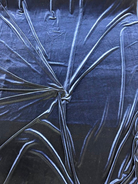 1 Yard Stretch Velvet Fabric Soft Durable Polyester Spandex for Upholstery & Event Decor