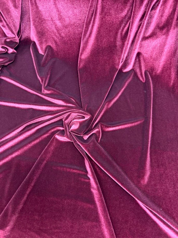 1 Yard Stretch Velvet Fabric Soft Durable Polyester Spandex for Upholstery & Event Decor