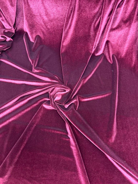 1 Yard Stretch Velvet Fabric Soft Durable Polyester Spandex for Upholstery & Event Decor