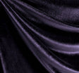 Stretch Velvet Solid Purple Fabric - Purple, Solid, 58/60" Width