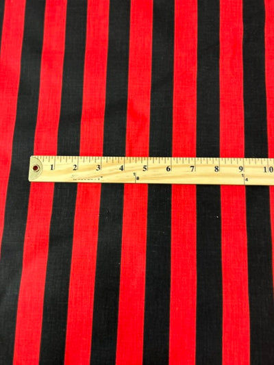 1 Yard Stripe Print Poly Cotton Fabric 1 Inch Durable Apparel Material width