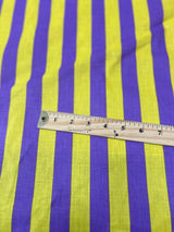 1 Yard Stripe Print Poly Cotton Fabric 1 Inch Durable Apparel Material width