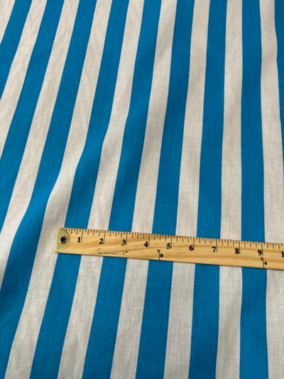 1 Yard Stripe Print Poly Cotton Fabric 1 Inch Durable Apparel Material width