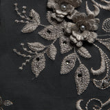 1 Yard 3D Floral Appliqué Tulle Lace with Beads Embroidered 50/52" Wide Polyester Fabric