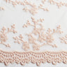 1 Yard Tulle Lace Fabric with Embroidered Chemical Scallop Edge, 50/52" Wide
