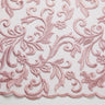 1 Yard Tulle Lace Fabric with Intricate Embroidery, 50/52" Wide 100% Polyester