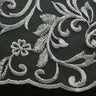 1 Yard Tulle Lace Fabric with Intricate Embroidery, 50/52" Wide 100% Polyester