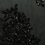 1 Yard Tulle Lace Fabric Metallic Embroidered with Beads & Sequins, 50/52" Wide 100% Polyester
