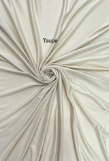 Stretch Lining Polyester Fabric - Taupe, Matte Soft, 60" Width (1 Yard)