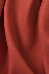 1 Yard Tomato Red Linen Silk Blend Fabric, Midweight Woven Cloth for Garments 54 Inches Wide