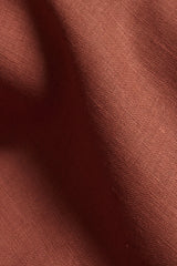 1 Yard Tomato Pure Linen Fabric 5.5 oz, Stone Washed Midweight 54 Inch Solid Weave