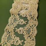 1 Yard Corded Double Sided Lace Trimming 100% Polyester Net Mesh 10? Wide