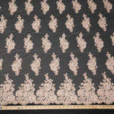1 Yard Luxurious Embroidered Tulle Lace Fabric with Intricate Design 52" Wide