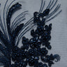 1 Yard Tulle Lace Embroidered Fabric with Cord Detail, 52" Wide