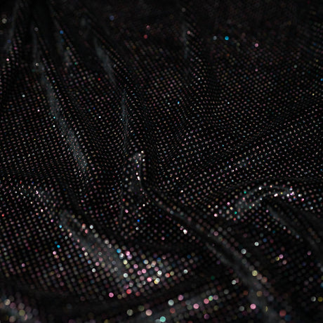 1 Yard Vivian Glitter Printed Spandex Velvet 90% Polyester 10% Spandex, 56" Usable Width
