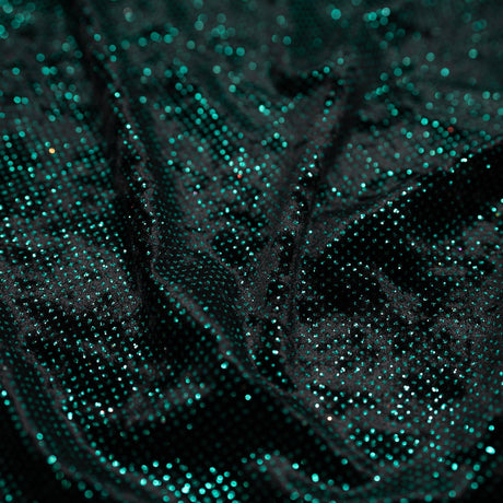 1 Yard Vivian Glitter Printed Spandex Velvet 90% Polyester 10% Spandex, 56" Usable Width