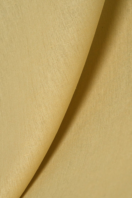 1 Yard Wheat Linen Silk Blend Fabric Flat Soft Midweight Woven 54 Inch Width