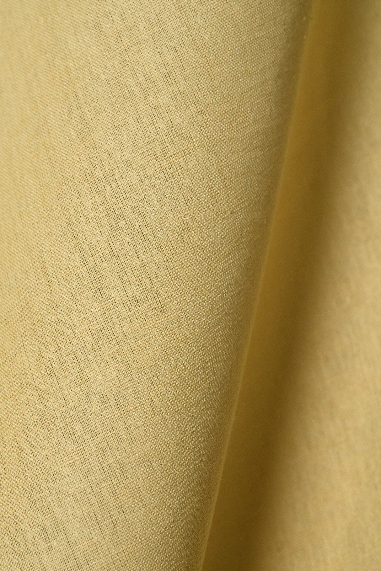 1 Yard Linen Silk Blend Fabric Wheat Color, Midweight Woven Apparel Material 54 Inches Wide