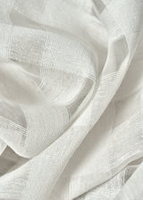 1 Yard White Linen Rayon Spirit 1 Inch Checker Mesh Fabric Lightweight 60 Inch Width