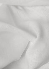 1 Yard Softened White Linen Fabric Lightweight Solid 58 Inches Wide for Apparel and Home Décor