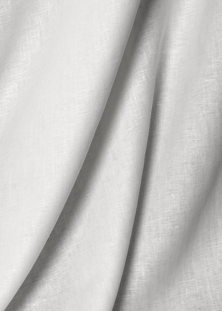 1 Yard Double Width White Pure Linen Fabric 5.5 oz 110 Inches Wide