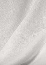1 Yard Snow White Washed Pure Linen Fabric, Midweight Solid 58 Inches Wide for Apparel and Home Décor