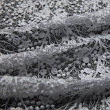 1 Yard Spider Mesh Lace Fabric with Embroidery and Beautiful Intricate Pattern, 52" Wide