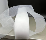 1 Yard Nylon Horsehair Trim 2" Wide Stiff Crinoline Braid for Costumes & Formal Wear