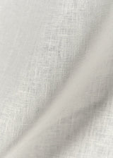 1 Yard Snow White Pure Linen Fabric 7 oz Flat Weave 58 Inches Wide