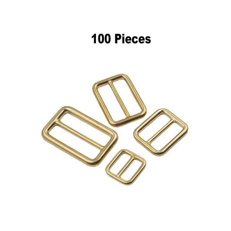 Solid Brass Tri-Glide Adjustable Buckle for Bags & Straps