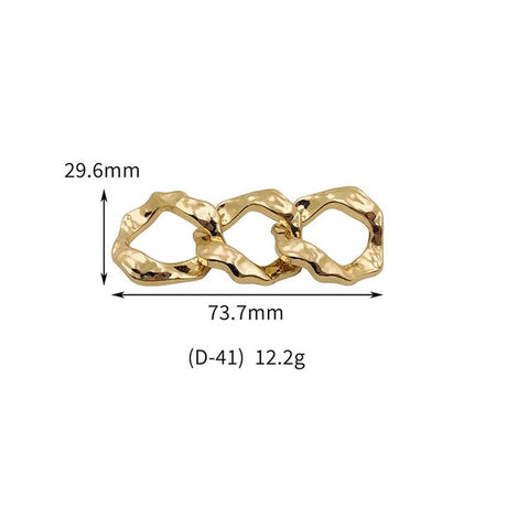 D41 Environmental Protection Metal Buckle Decorative Chain Clothing Shoes Swimsuit Bag Accessories Metal Decorative Buckle