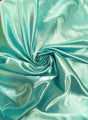 Aqua Bridal Satin Fabric - Aqua, Sheen, 58"-60" Width (1 Yard)
