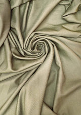 Gabardine Polyester Gabardine Fabric - Army Green, 59/60" Width (1 Yard)