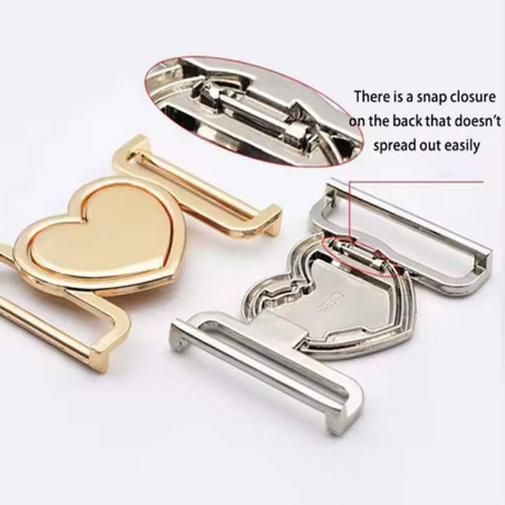 Heart Shape Metal Belt Buckle for Clothing & Accessories