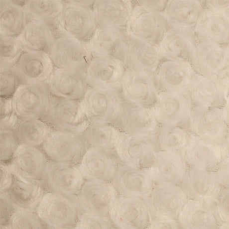 Swirl Rosebud Faux Fur 1 Yard Fabric 100% Polyester, 60″ Wide, 450 GSM Ultra Soft Plush Material