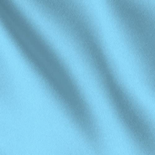 1 Yard Baby Blue Satin Charmeuse Fabric 60? Wide